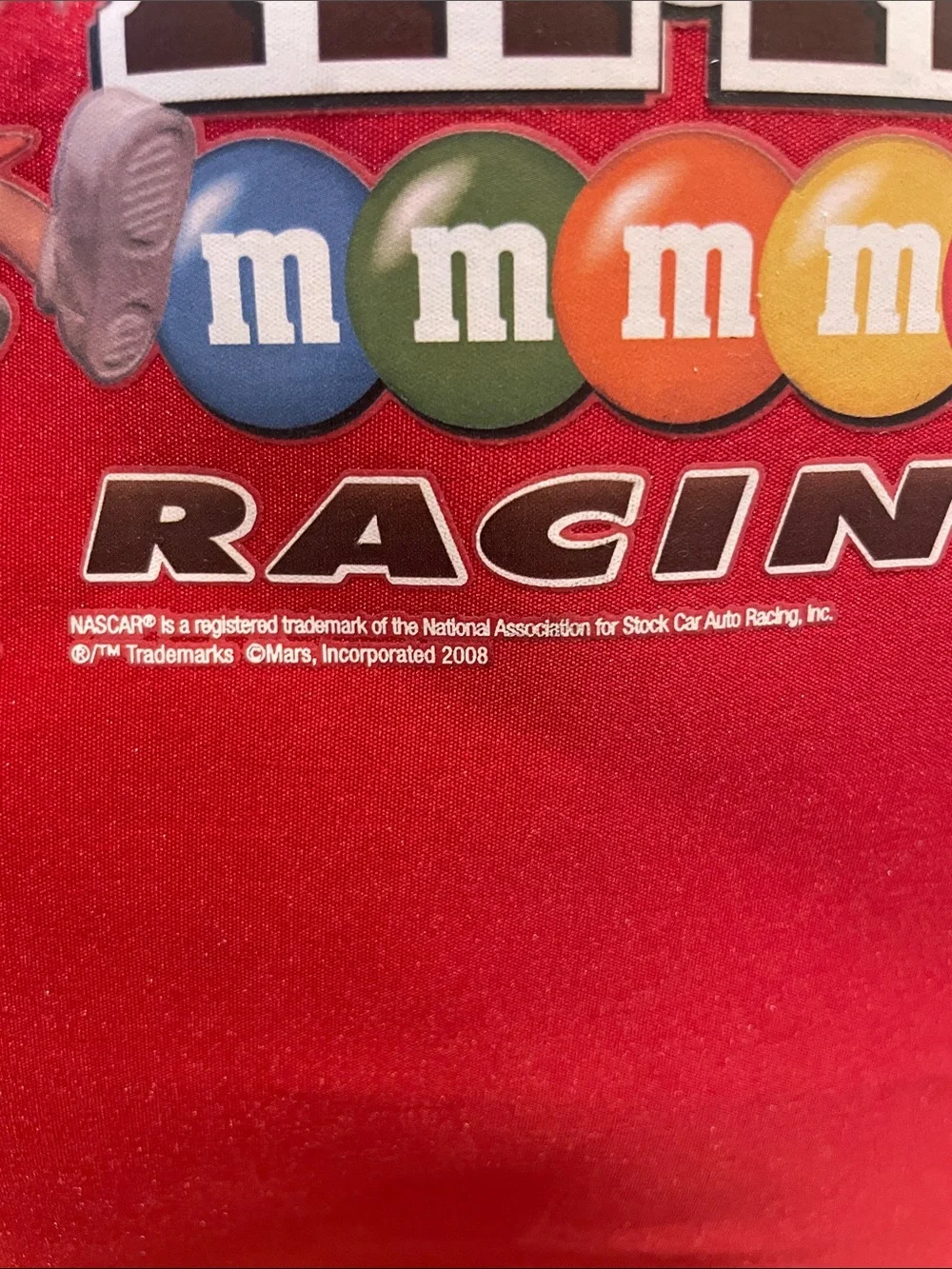 M&M'S Red and Black Racing Drawstring Bag 2008